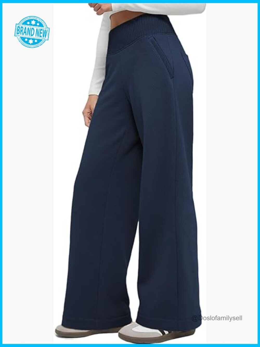 Wide Leg Sweatpants High Waisted Baggy Lounge Pants with Pockets Y2K